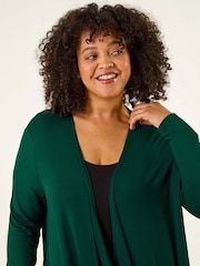 Roman Curve Waterfall Front Cardigan - Imagem 4 de 5