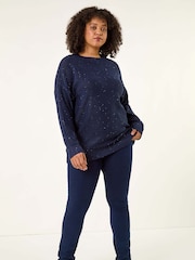 Roman Curve Hotfix Longline Knit Jumper - Imagem 2 de 5