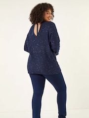 Roman Curve Hotfix Longline Knit Jumper - Imagem 5 de 5