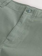 Sage Green Stretch Cargo Shorts - Image 9 of 11