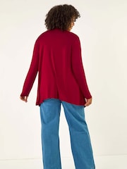 Roman Red Curve Waterfall Front Cardigan - Image 3 of 5