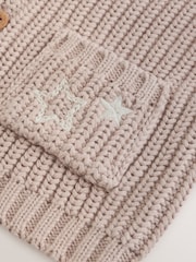Neutral Hello World Knitted Embroidered Baby Cardigan - Image 7 of 7