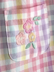 وردي - JoJo Maman Bébé Ruffle Shoulder Romper - صورة 3 من 3