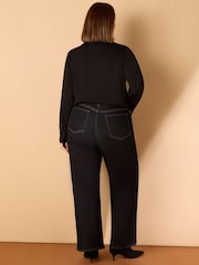 Live Unlimited Blue Curve Petite Wide Leg Jeans - Image 4 of 4