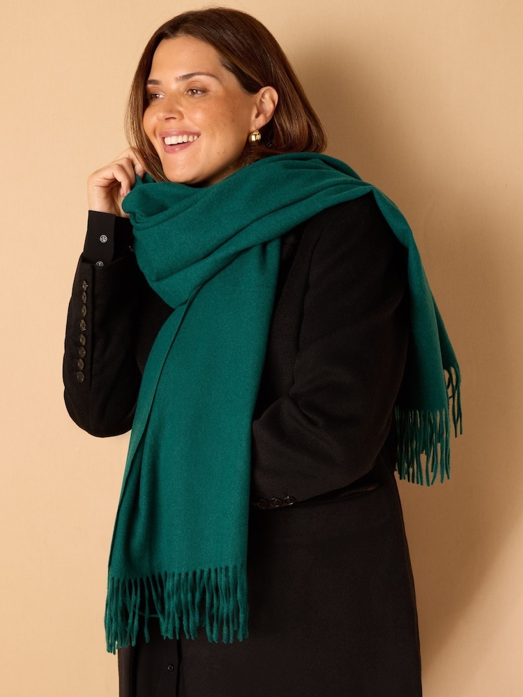 Live Unlimited Green Curve Scarf - Image 1 of 3 Live Unlimited Green Curve Scarf - Image 1 of 3