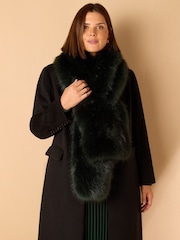 Live Unlimited Green Faux Fur Scarf - Image 1 of 3
