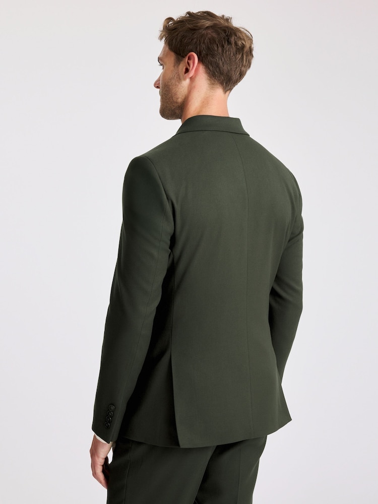 MOSS Green Slim Fit Flannel Jacket - Image 2 of 4 MOSS Green Slim Fit Flannel Jacket - Image 2 of 4