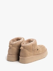 Creme - Botas femininas Lottie de pele de carneiro Just Sheepskin - Imagem 4 de 5