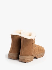 Just Sheepskin Ladies Hannah Sheepskin Padded Brown Boots - Image 3 of 5