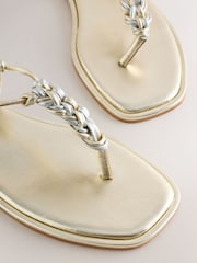 Blush Pink Strap Buckle Detail Sandals - Image 7 of 9