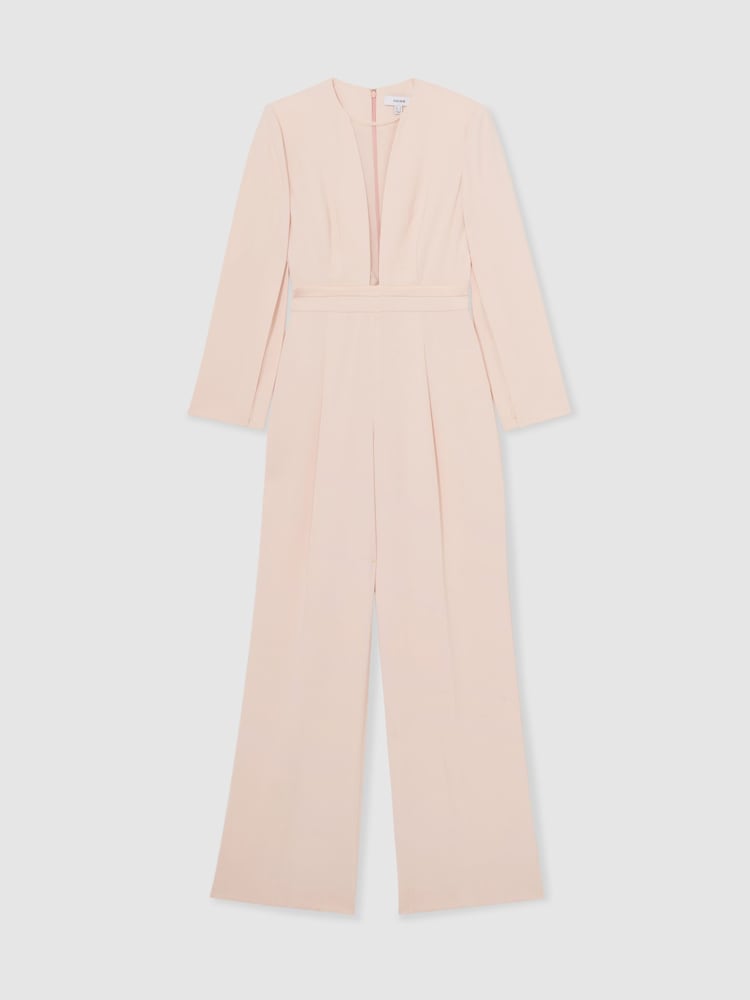 Macacão Reiss Evora com decote profundo e mangas divididas - Imagem 2 de 6 Macacão Reiss Evora com decote profundo e mangas divididas - Imagem 2 de 6