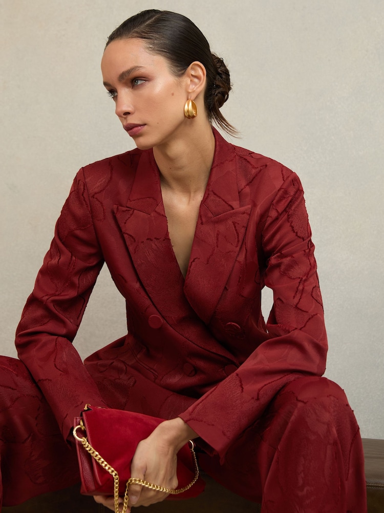 Atelier Red Ottelie Jacquard Jacket - Image 1 of 8