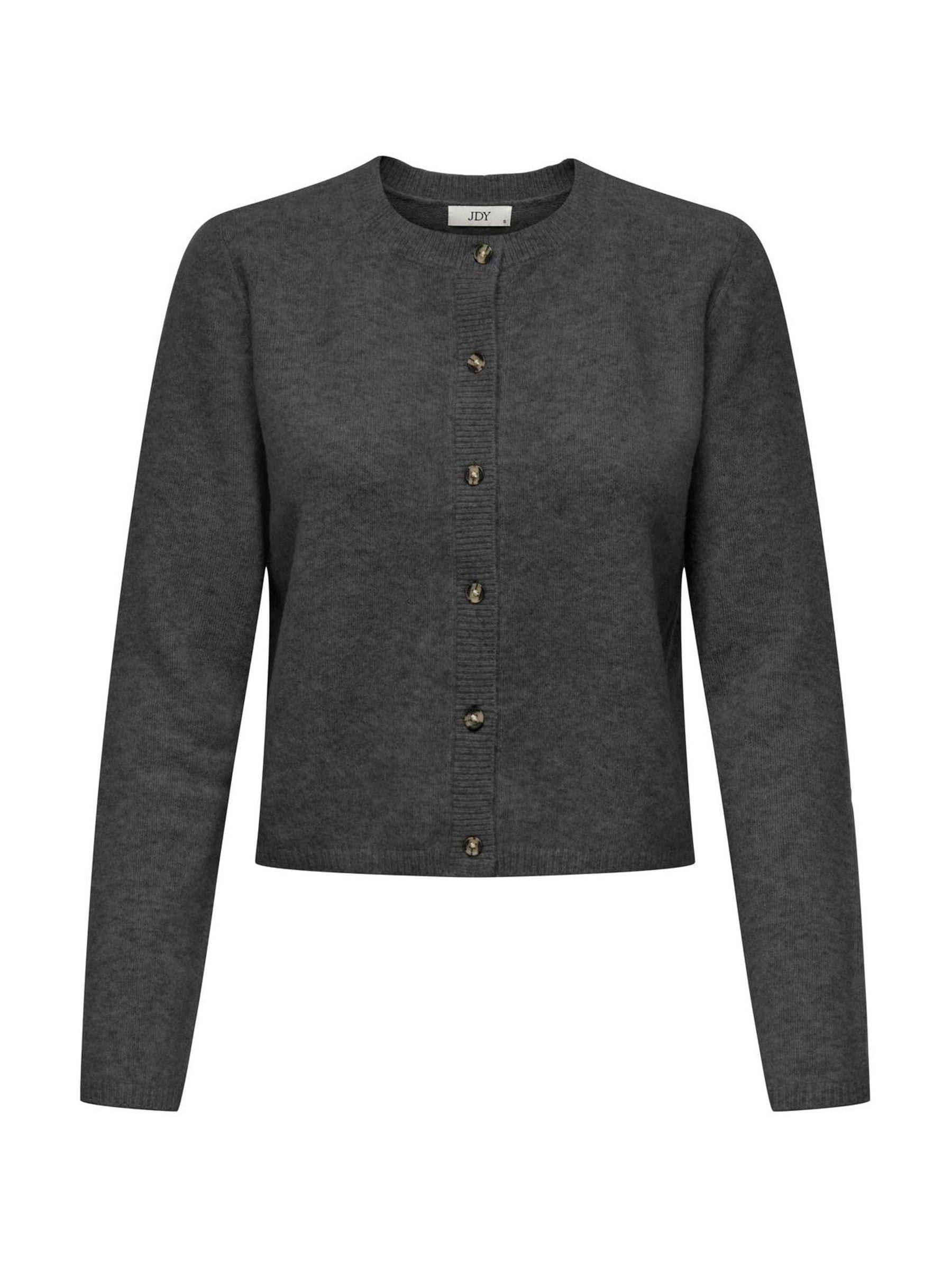 Next：日本 ダークグレー - JDY ニット ボタンダウン ショート