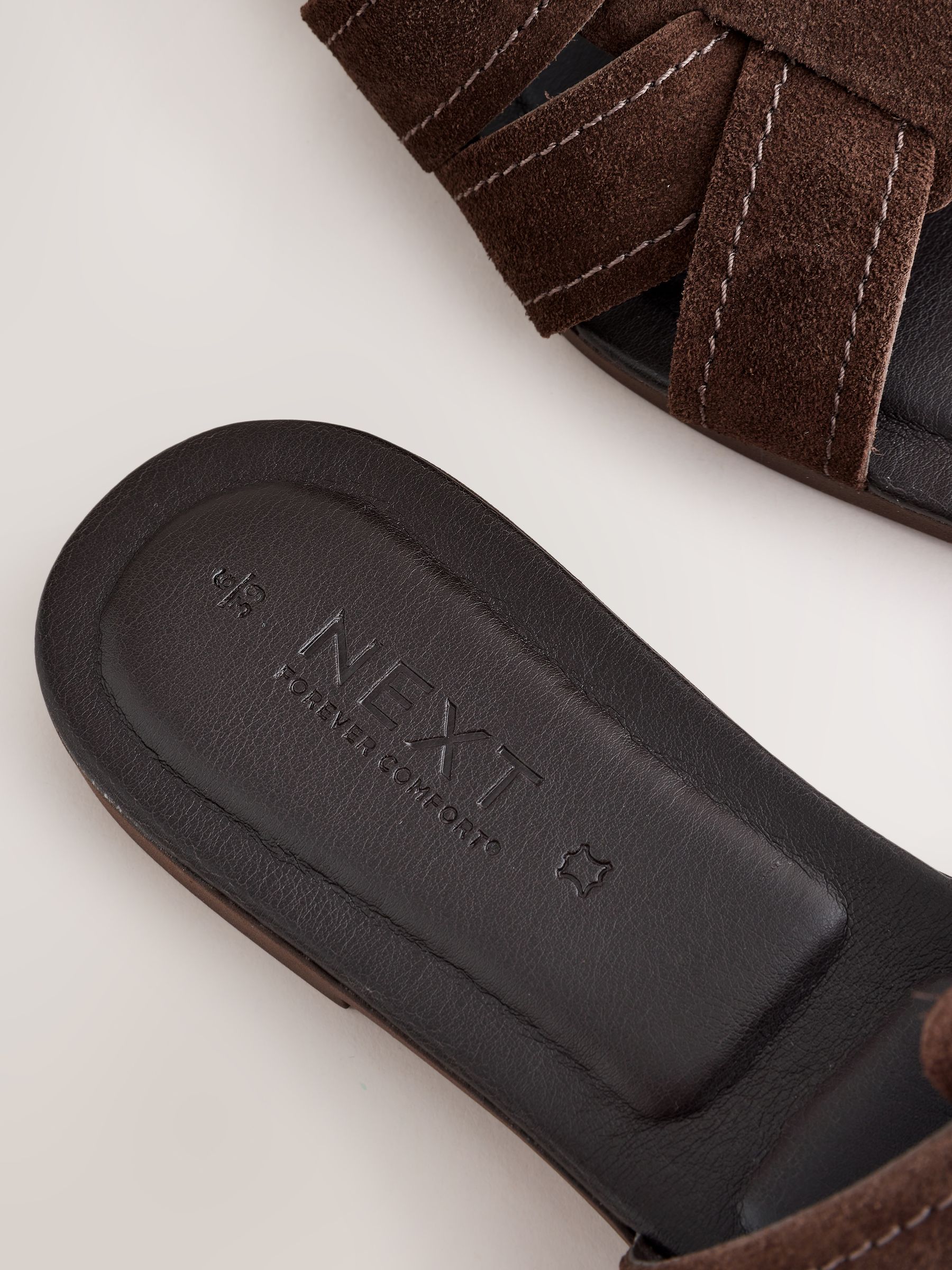 Buy Chocolate Brown Standard/Wide Fit Forever Comfort® Stitched