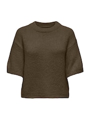 JDY Green Short Sleeve Knit Jumper - Image 1 of 2