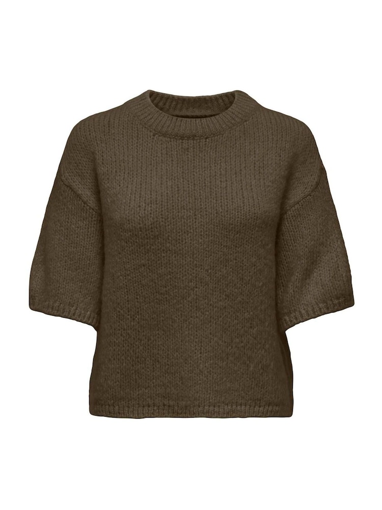 JDY Green Short Sleeve Knit Jumper - Image 1 of 2