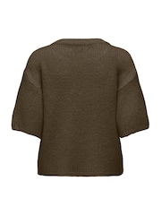 JDY Green Short Sleeve Knit Jumper - Image 2 of 2