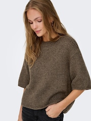 Braun - JDY Short Sleeve Knit Jumper - Bild 3 von 7