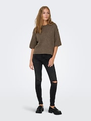Braun - JDY Short Sleeve Knit Jumper - Bild 4 von 7