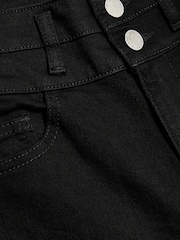 River Island Black Petite High Waisted Relaxed Flare Jeans - Image 5 of 5