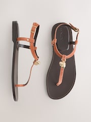 Coral Pink Forever Comfort® Toe Thong Sandals - Image 1 of 5