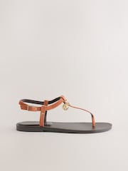 Coral Pink Forever Comfort® Toe Thong Sandals - Image 7 of 9