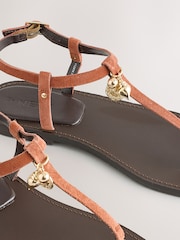Coral Pink Forever Comfort® Toe Thong Sandals - Image 9 of 9