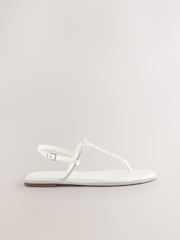 Ivory Bling T-Bar Sandals - Image 5 of 8
