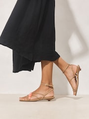 Neutral Forever Comfort® Strappy Hardware Sandals - Image 4 of 10