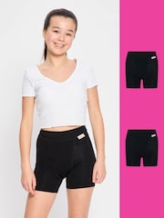 ModiBodi Black Teen Period Pants Sleep Short 2 Pack - Image 1 of 8