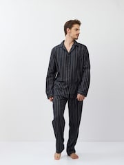 Aruelle Caleb timeless pinstripe Long Leg Grey Pyjamas Set - Image 4 of 6
