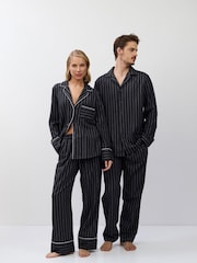 Aruelle Caleb timeless pinstripe Long Leg Grey Pyjamas Set - Image 5 of 6