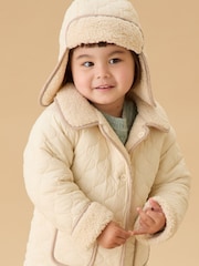 Mori Cream Supersoft Cosy Trapper Hat - Image 1 of 5