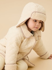 Mori Cream Supersoft Cosy Trapper Hat - Image 2 of 5