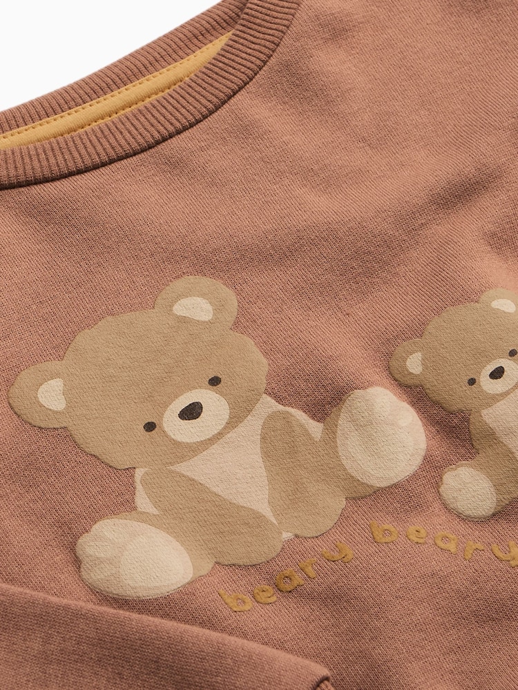 MORI Teddy Bear Supersoft Oversized Brown Sweatshirt - Image 5 of 5 MORI Teddy Bear Supersoft Oversized Brown Sweatshirt - Image 5 of 5