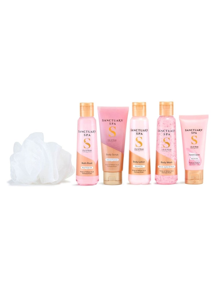 Sanctuary Spa Lily Rose Perfect Pamper Parcel Gift Set Worth 21 - Image 3 of 3