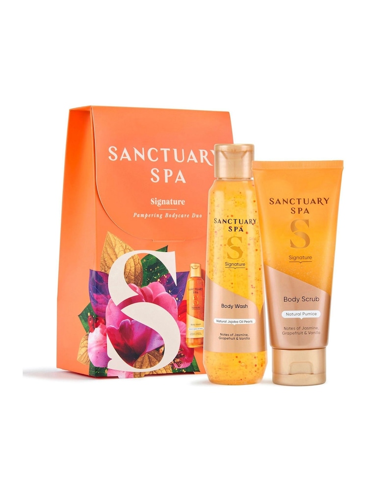 Sanctuary Spa Signature Pampering Bodycare Duo Gift Set Worth 11 - Image 1 of 4 Sanctuary Spa Signature Pampering Bodycare Duo Gift Set Worth 11 - Image 1 of 4