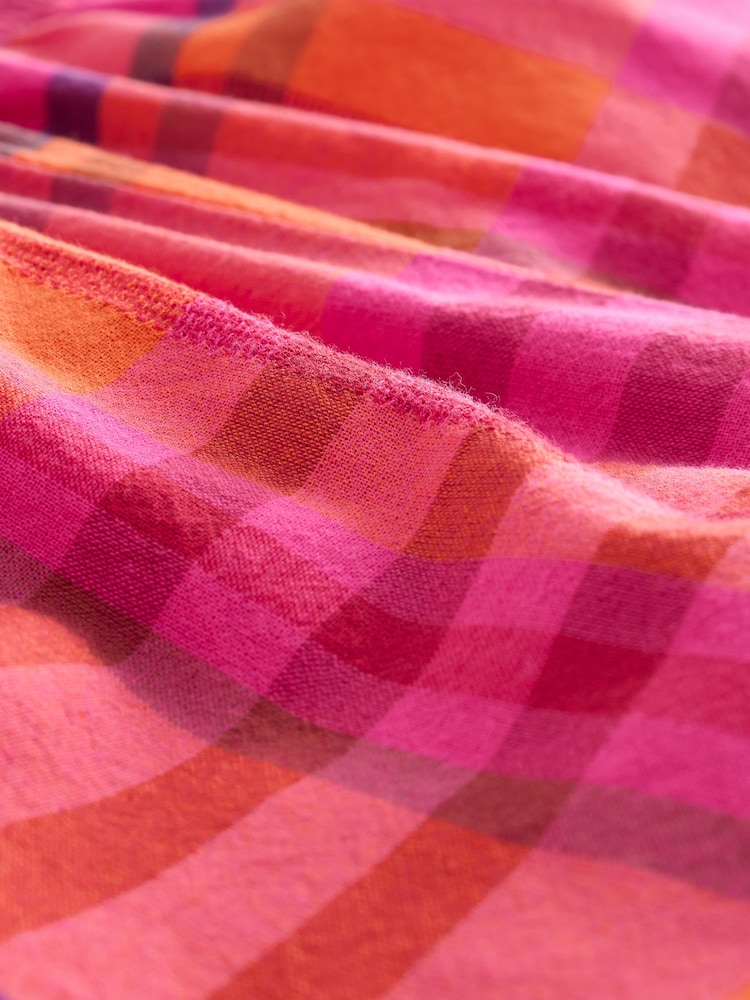 Pink/Orange - Bright Check Pull On Boxer Shorts - 3ичинен 2 сүрөт