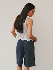 Navy Chino Jorts Shorts - Image 3 of 7