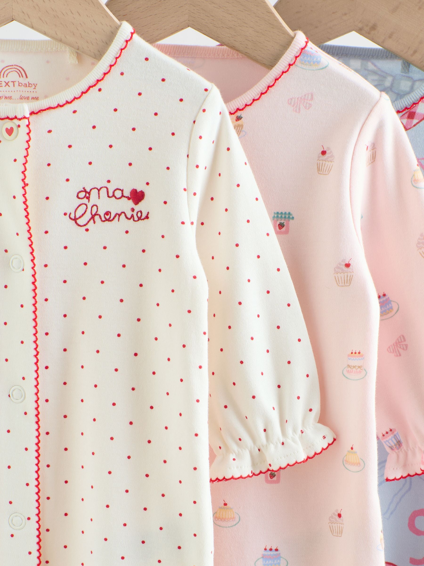 nonoページ Buy Blue/Pink Sleepsuits 3 Pack (0mths-2yrs) from the Next UK