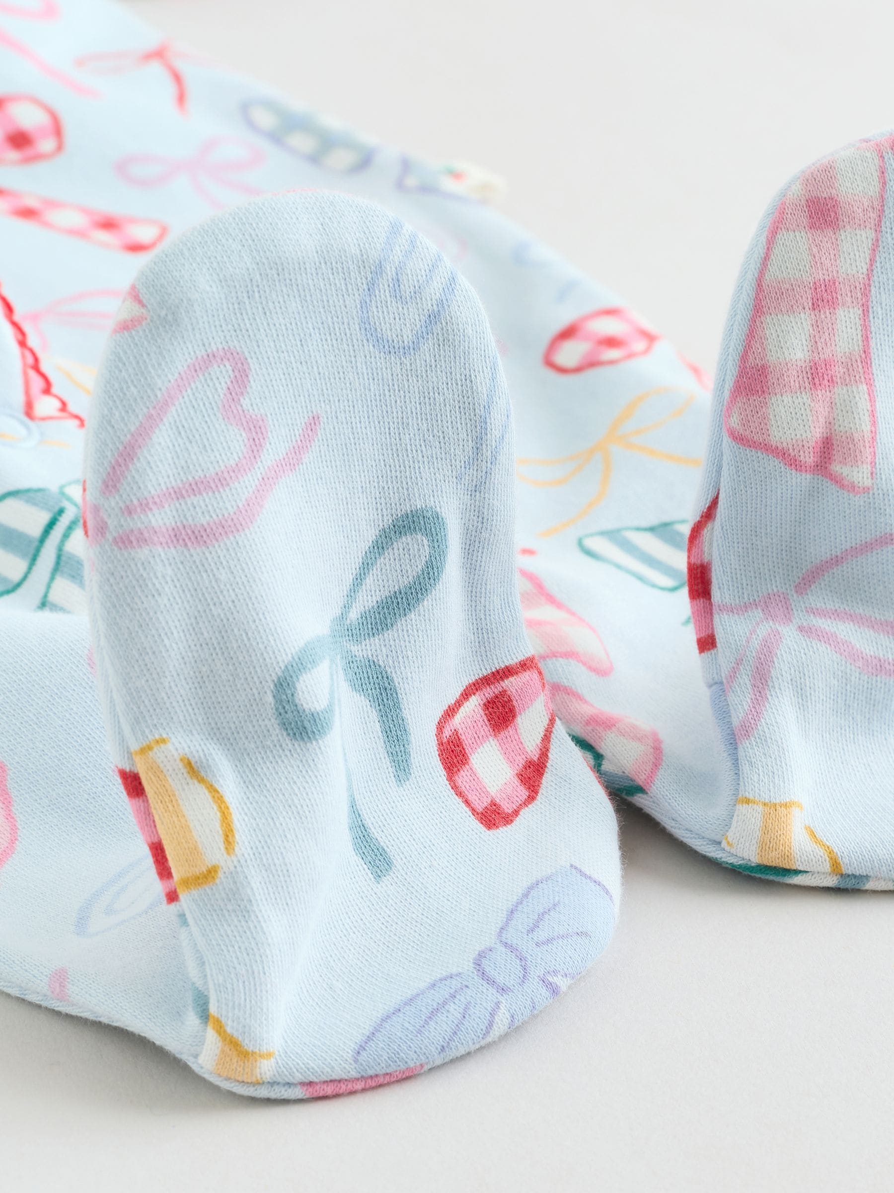 Buy Blue/Pink Sleepsuits 3 Pack (0mths-2yrs) from the Next UK