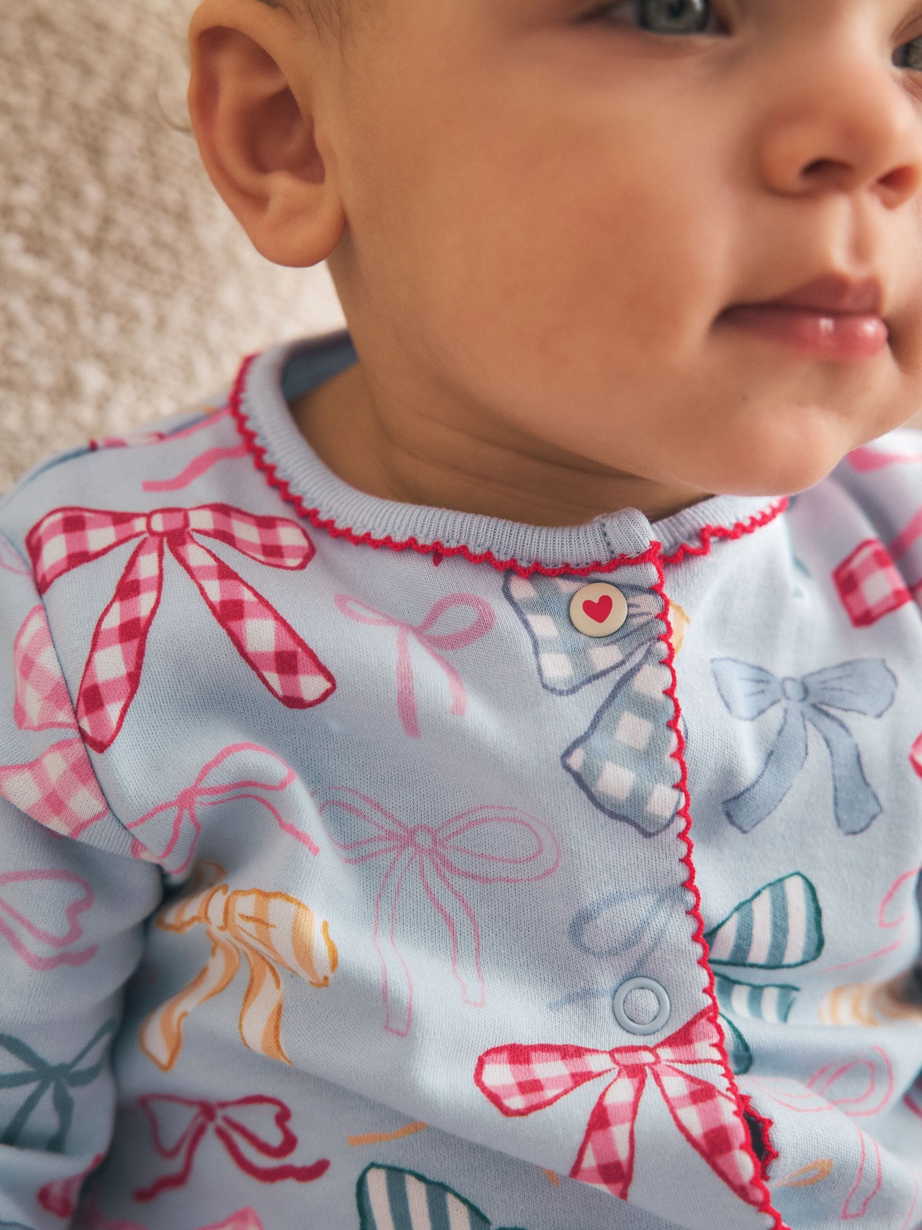 Buy Blue/Pink Sleepsuits 3 Pack (0mths-2yrs) from the Next UK