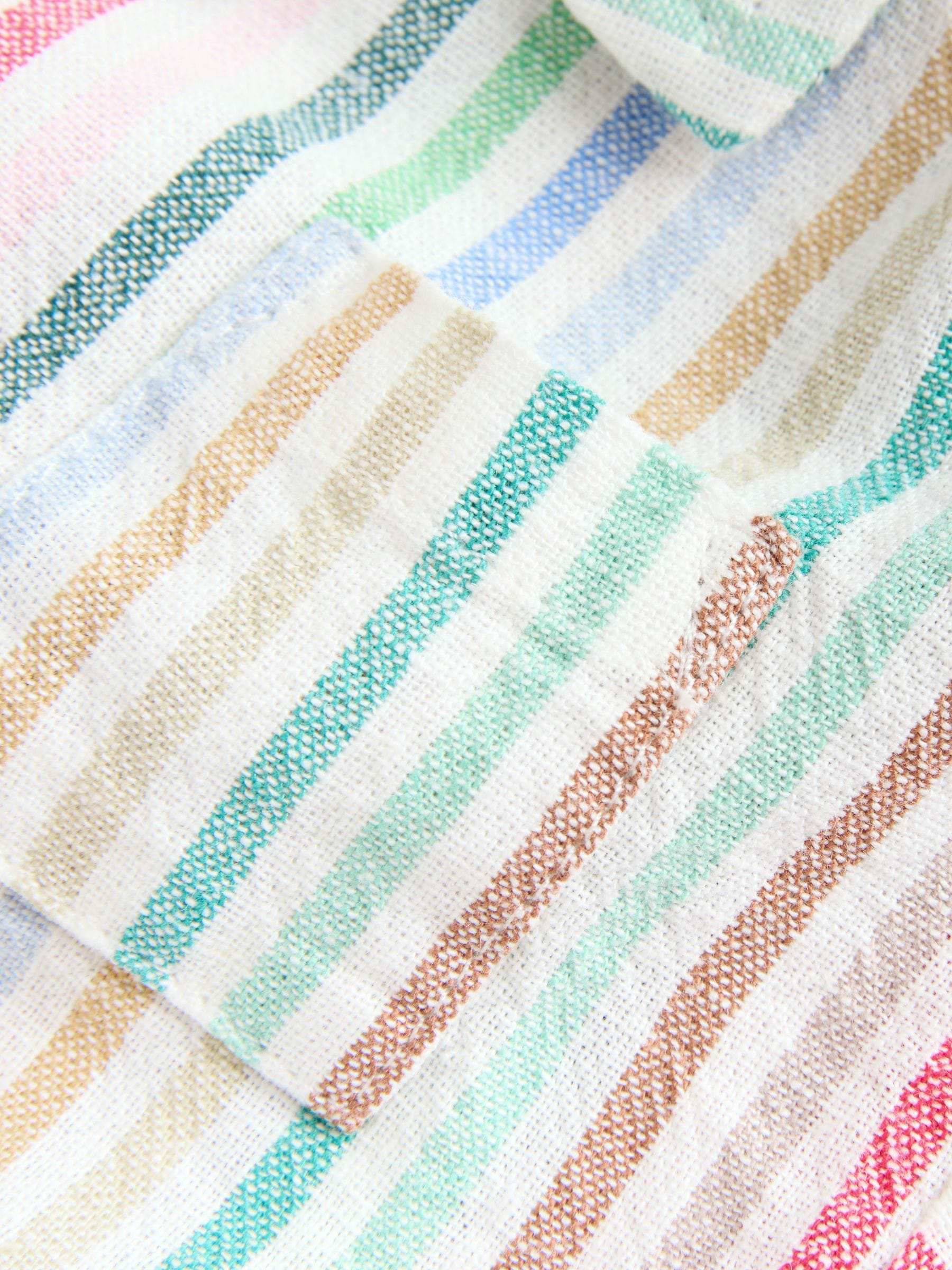 Buy Bright Stripe Woven Baby Shirt Romper (0mths-2yrs) from Next