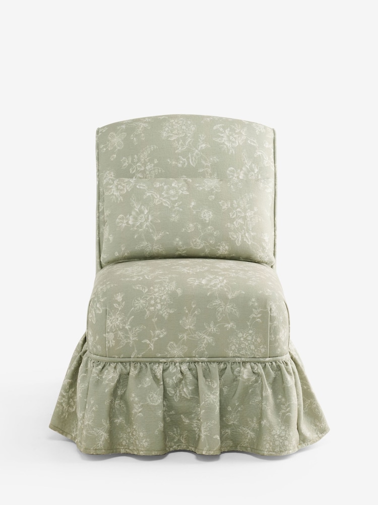 Laura Ashley Aneta Floral Sage Green Madelyn Chair - Image 1 of 4 Laura Ashley Aneta Floral Sage Green Madelyn Chair - Image 1 of 4