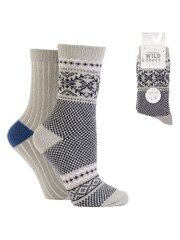Wild Feet Supersoft Leisure to Lounge Socks 2 Pack - Slika 7 iz 7
