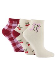 Wild Feet Cream Cropped Ankle Socks - Image 1 of 7