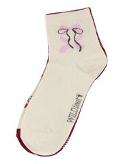 Wild Feet Cream Cropped Ankle Socks - Image 3 of 7