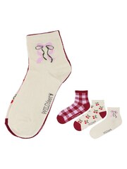 Wild Feet Cream Cropped Ankle Socks - Image 5 of 7