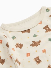 MORI Cream Teddy Bear Supersoft Pyjamas Set - Image 4 of 4