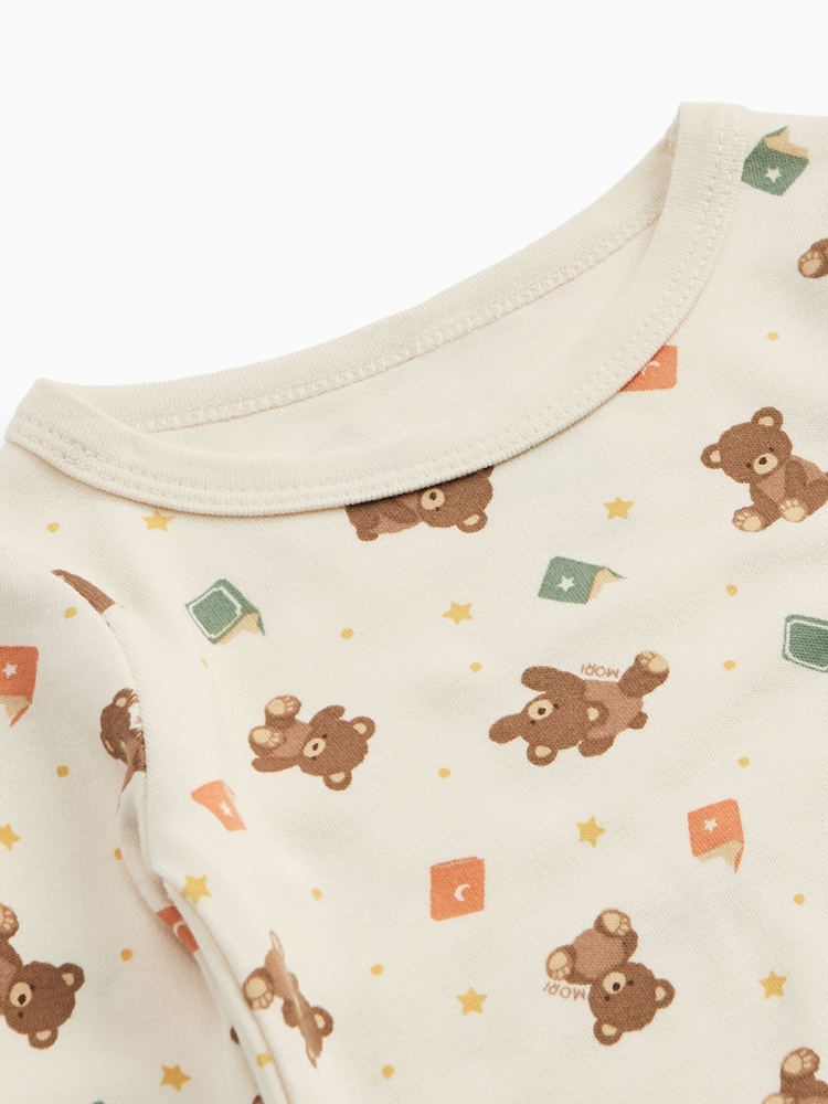 MORI Cream Teddy Bear Supersoft Pyjamas Set - Image 4 of 4 MORI Cream Teddy Bear Supersoft Pyjamas Set - Image 4 of 4